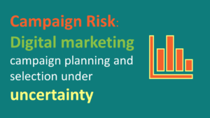Campaign performance risk assessment. Digital marketing campaign planning and selection under uncertainty.