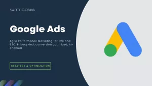 Google Ads performance marketing by WITTIGONIA